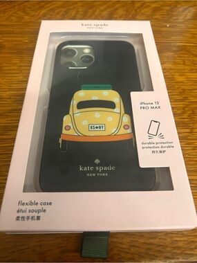 Kate Spade NY iPhone 12 Pro Max Case Yellow Daisy Car Flexible Cover Like‎ New